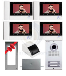 پکیج کامل آیفون تصویری 4 واحدی کالیوز CU-K73