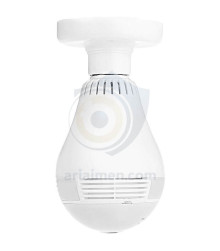 نصب دوربین لامپی وایرلس 360 درجه (وای فای)