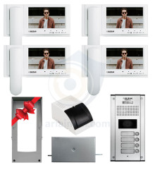 پکیج کامل آیفون تصویری 4 واحدی سوزوکی SZ-725M