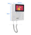 ابعاد مانیتور آیفون تصویری الکتروپیک 897Pro (دو پنل)