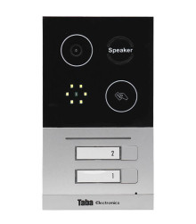 پنل آیفون تصویری 2 واحدی توکار کارتخوان تابا TP110k