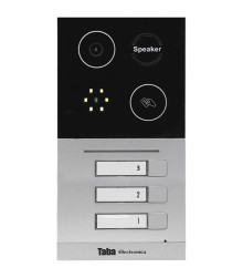 پنل آیفون تصویری 3 واحدی توکار کارتخوان تابا TP110k