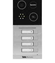 پنل آیفون تصویری 4 واحدی توکار کارتخوان تابا TP110k