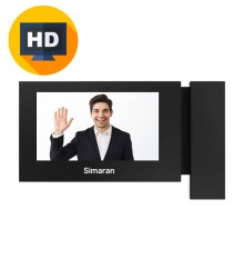 مانیتور آیفون تصویری HD سیماران 76D مشکی