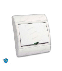 کلید و پریز دلند مدل رایان سفید