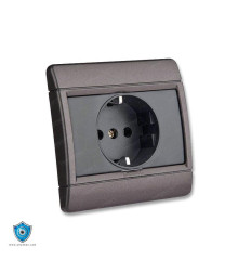 کلید و پریز دلند مدل رایان مشکی