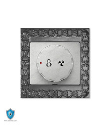 کلید و پریز آسیا الکتریک مدل الماس لوکس مشکی