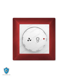 کلید و پریز آسیا الکتریک مدل پارسه قرمز