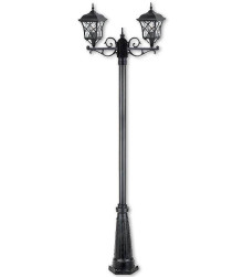 چراغ پارکی دو شاخه مدرن کلاسیک شفق مدل پاسارگاد